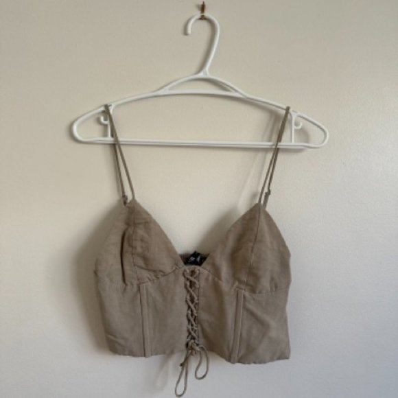 Khaki Zara Top - Picture 2 of 2